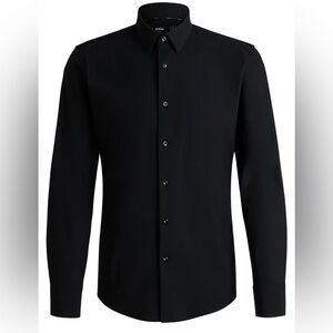 Hugo Boss Black Button Down Two Ply Dress Shirt